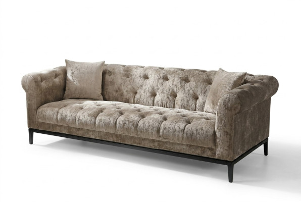 Noble Luxury Chesterfield Sofa Couch Upholstery Fabric Leather Sofas Upholstery