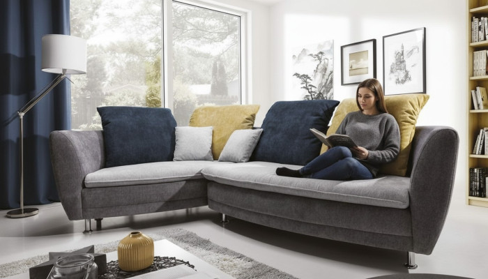 Leather living landscape corner sofas suite L-shape new corner sofa couch upholstery