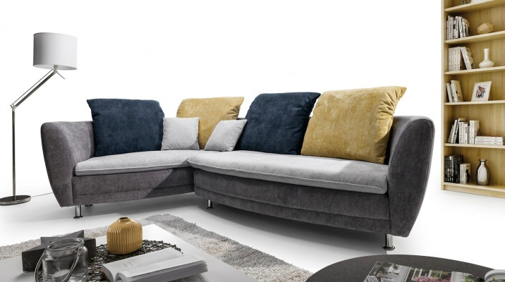 Leather living landscape corner sofas suite L-shape new corner sofa couch upholstery