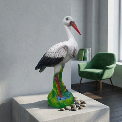 Abstract stork bird garden decoration statue sculptures figures sculpture new