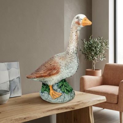 Decorative Duck Statue Garden Figure 44cm Life-size Figure Plastic New