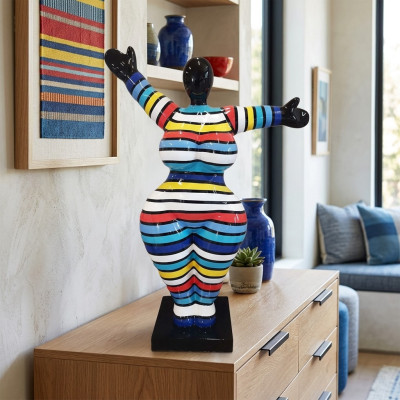 Abstract design figures 120cm statues garden living room art sculpture XXL new