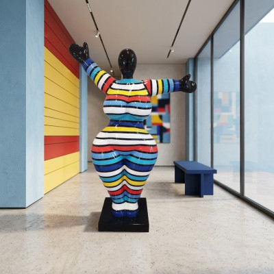 Modern living room decoration statue figurines sculptures colorful abstract decor 85cm