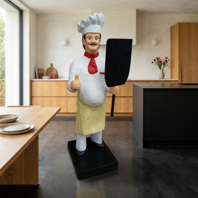 Chef figure statue sculpture menu board advertising stand menu advertising figure new