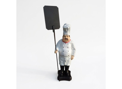 Advertising figure chef figure statue sculpture menu board display stand menu