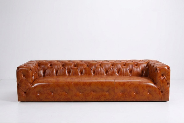 Chesterfield Sofa Couch Upholstery Fabric Leather Couches Upholstery Suite 4-Seater