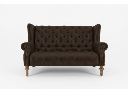 Black Chesterfield Sofa Modern Three-Seater Stylish 3-Seater