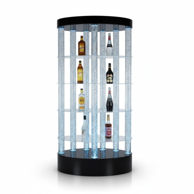 Designer bar reception counter water wall water column counter shelves