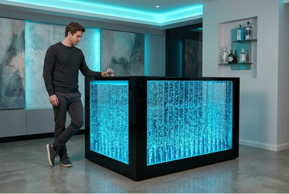 Bar table water wall bar counter furniture illuminated bar table bar counter