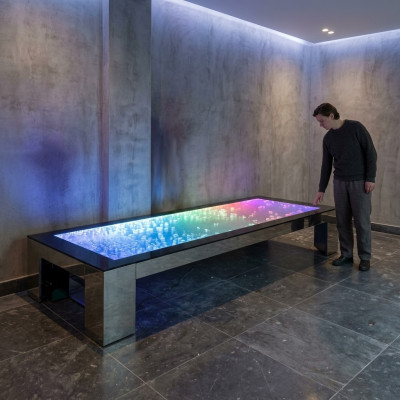 Dance floor   Water wall   Surface   Floor   Water   Floor   Column   Water wall