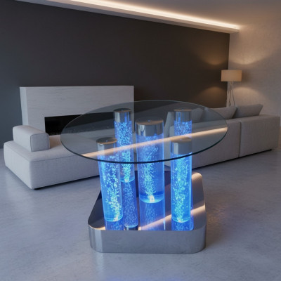 Water Design Table Coffee Table Water Columns Column Sofa Tables LED