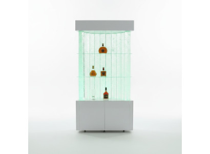 LED shelf bar water wall column decoration illuminated water walls bar counter