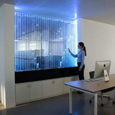 Wall panel with water bubbles LED water wall designer decorative water wall