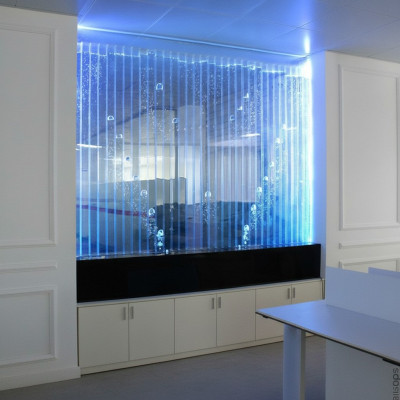Wall panel with water bubbles LED water wall designer decorative water wall