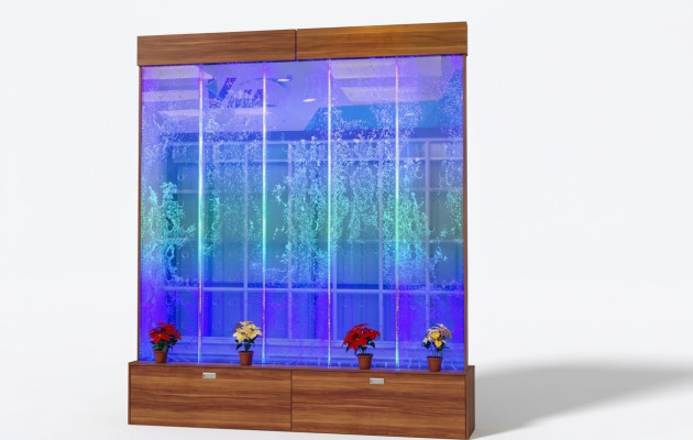 Wall panel water bubbles LED water wall design water wall