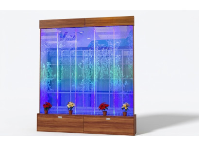 Wall panel water bubbles LED water wall design water wall