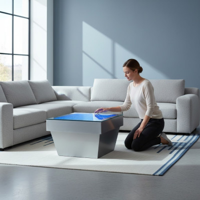 Design table coffee table water columns column decor water sofa tables LED