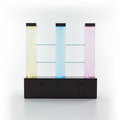 LED Display Bar Water Wall Column Illuminated Water Walls Bar Counter Display Furniture