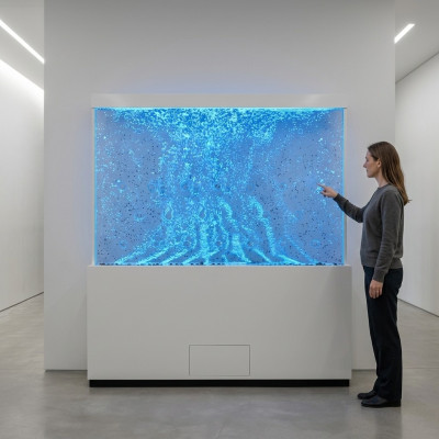 Modern partition water walls LED decorative water wall illuminated wall
