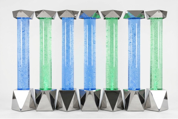 Water Column XXL 50x300cm Big Water Wall Column Wall Partition LED