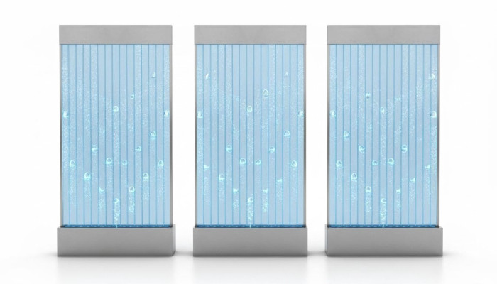 Wall panel with water bubbles LED new water wall designer water wall illuminated
