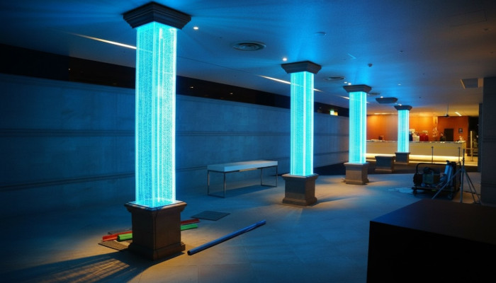 Designer 270cm Water Column XXL Water Column Bar Local Water Wall