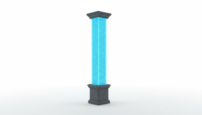 Designer 270cm Water Column XXL Water Column Bar Local Water Wall