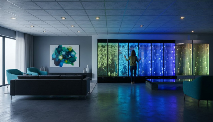 Wall panel water bubbles LED water wall decorative designer water wall