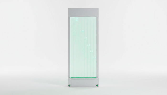 Partition shelf cabinet water wall column walls LED 100x200