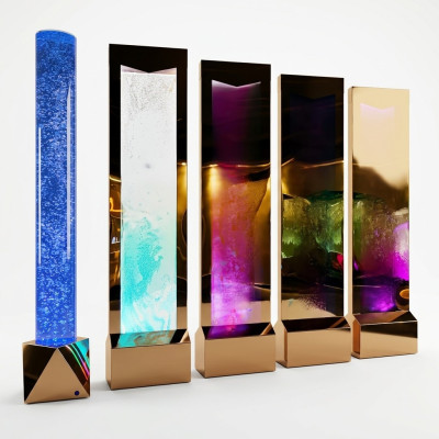 Partition shelf cabinet decorative water wall column walls waterwall LED