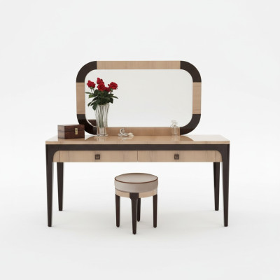 Table console mirror dresser dressing table bedroom stool set