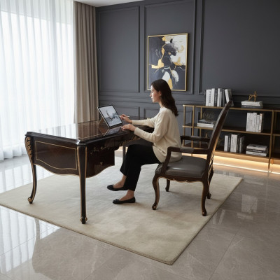 Office furniture, desk, armchair, 2-piece set, suite, writing desk.