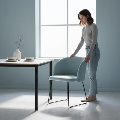 Design waiting room chair seat practice dining room chairs textile fabric upholstery