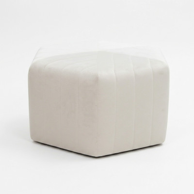 Fabric Footstool Ottoman Velvet Stool Pouf Puff Seat Pouf Textile