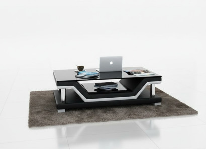 Padded tables black coffee table glass table sofa side modern