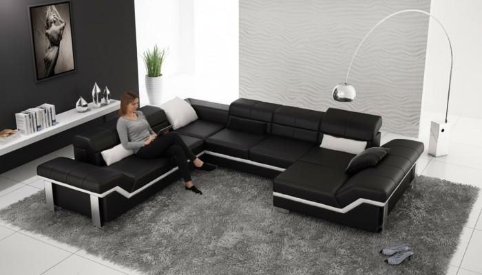 Corner couch designer seating furniture couches modern sofa corner set U-shape upholstery