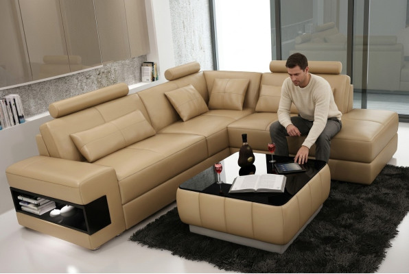 Corner sofa L-shaped sofa couch upholstered corner sofas living landscape leather sofa