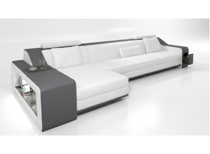Designer sofa couch corner sofa with ottoman living landscape upholstery suite