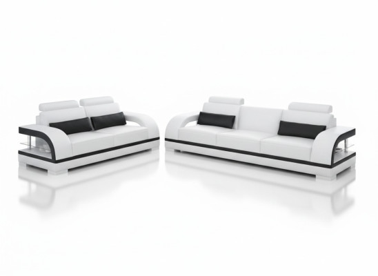 Luxurious leather sofa set upholstery couches sofa living room 3+2 set