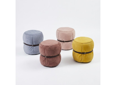 Design stool seat pouf living room designer round modern footstool