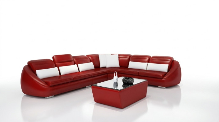 Designer sofa couch corner sofa with stool living landscape set upholstery