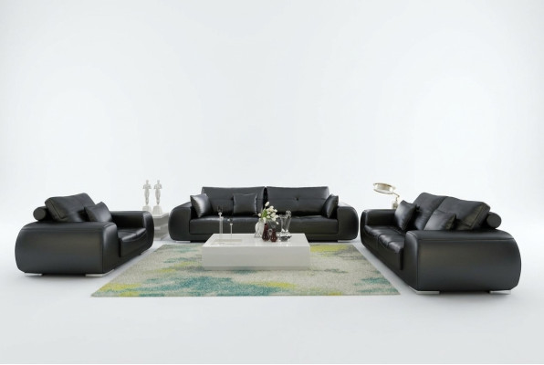 Leather sofa couch living area set modern sofa sets new
