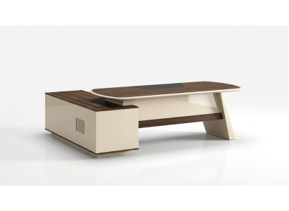 Office furniture desk tables executive desk + filing cabinet shelf 2-piece set.