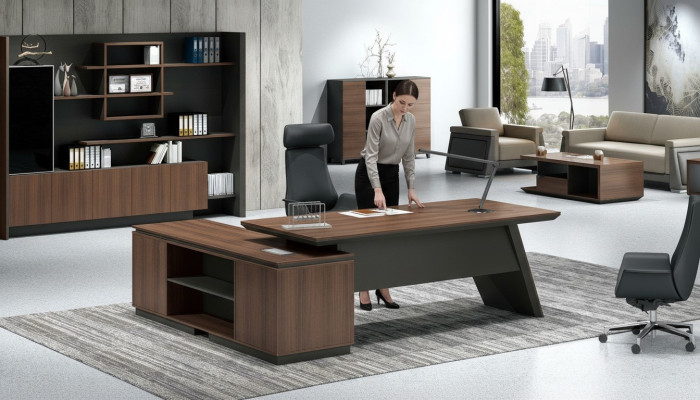 Office setup table with drawers study home office