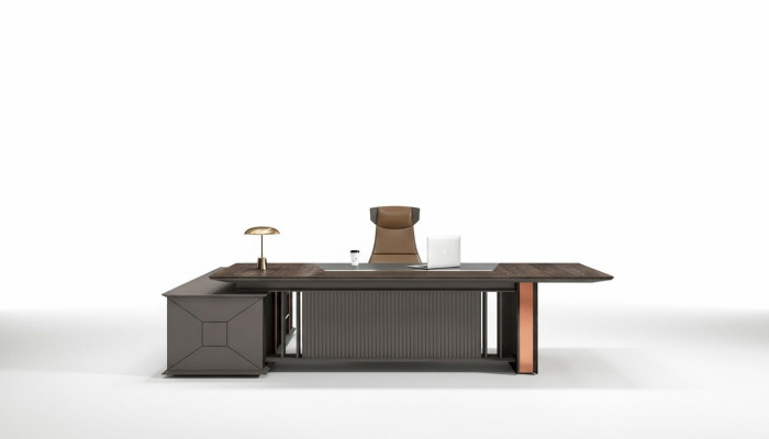 Desk table office furnishing work table office cabinet 2-piece.