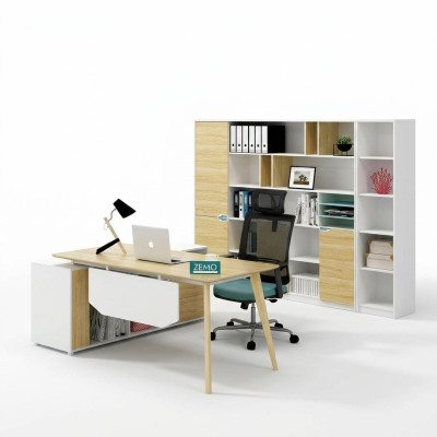 Corner desk work writing office table class designer furniture tables 2-piece new
