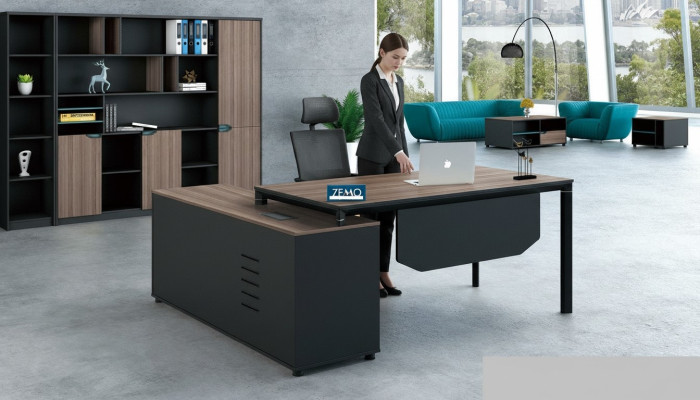 Desk with shelf home office furniture decor desk