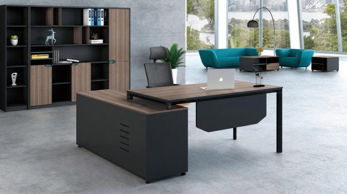 Desk with shelf home office furniture decor desk