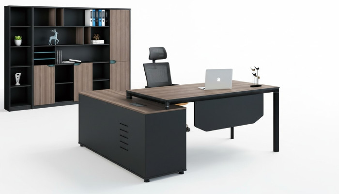 Desk with shelf home office furniture decor desk