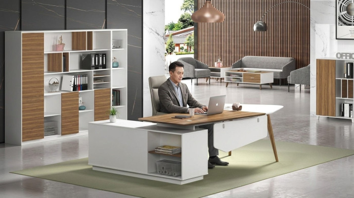 Table wood desk modern design tables office furniture corner desks
